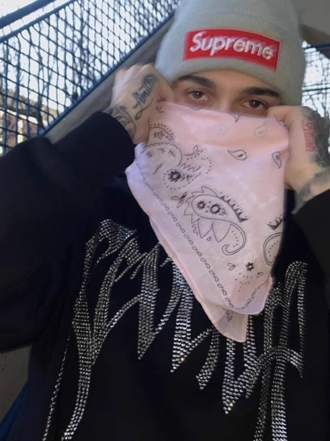 "Icy-Vengeance" Rhinestone Hoodie