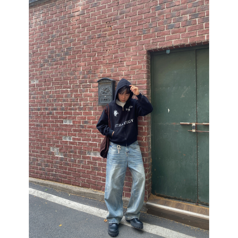 "STRATEGY" ZIP-UP HOODIE