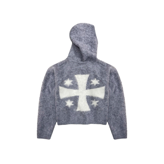 “GRIFFIN KNIT” ZIP-UP HOODIE