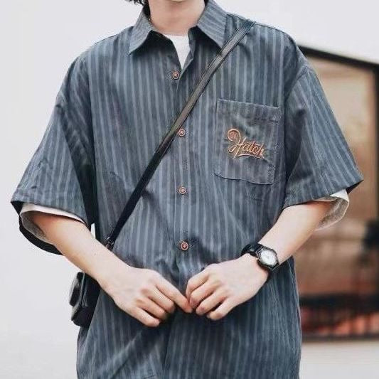 "HATCH" STRIPED SHIRT