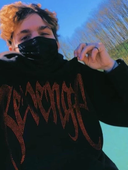 "Icy-Vengeance" Rhinestone Hoodie