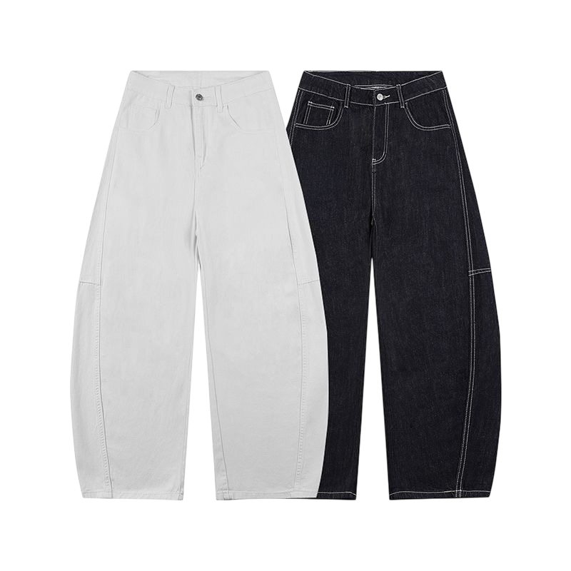 "Parallel-Shift" Baggy Denim