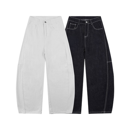 "Parallel-Shift" Baggy Denim