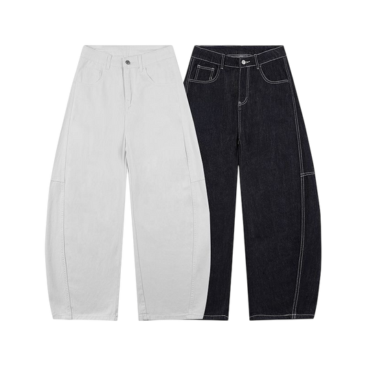 "Parallel-Shift" Baggy Denim