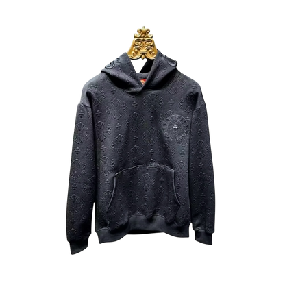 "CHROME HEARTS" Embossed Hoodie