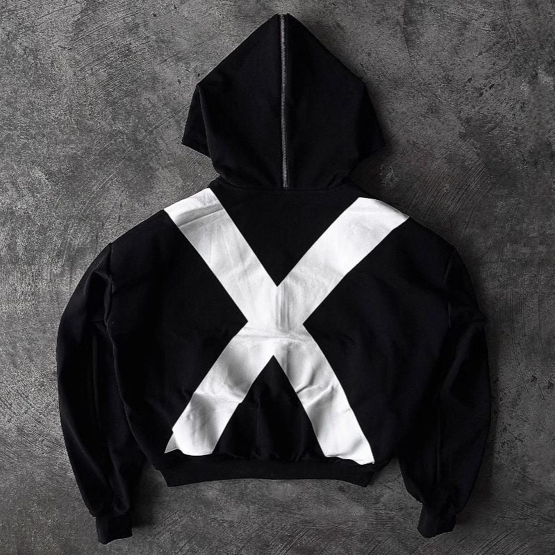 "X-GEN" Cyber Split Hoodie