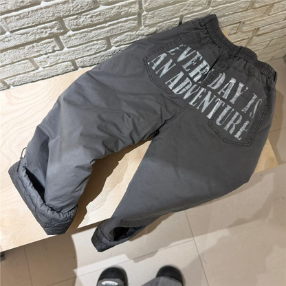 "ADVENTURE" PUFFY PANTS