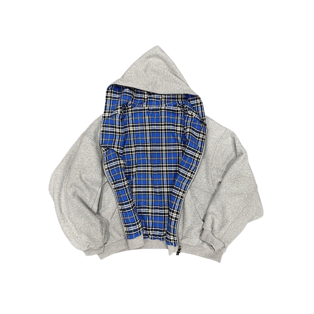 "Internal Glitch" Flannel Zip-Up