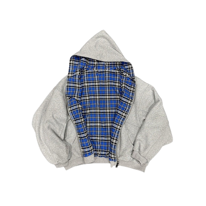 "Internal Glitch" Flannel Zip-Up