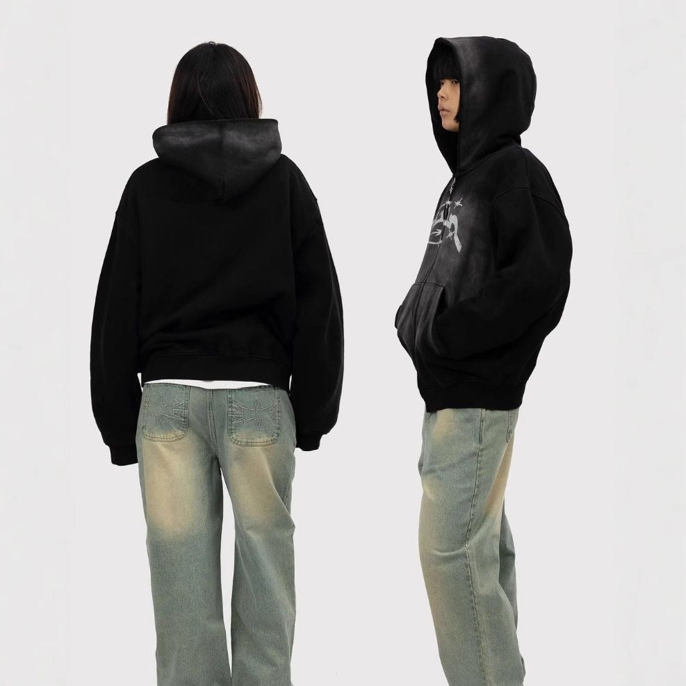 "FADE" ZIP-UP HOODIE