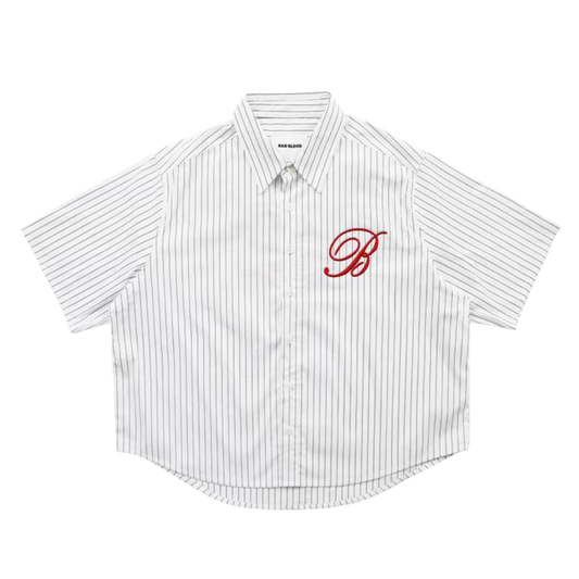 "BAD BLOOD" STRIPED SHIRT
