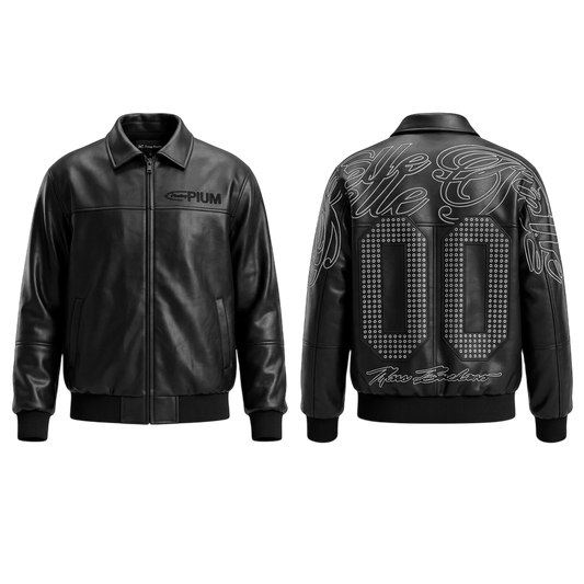 Vintage Camel Racing Leather Jacket