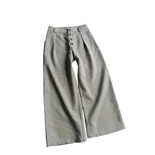 "System-Grid" Wide Trousers