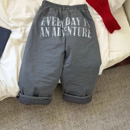 "ADVENTURE" PUFFY PANTS