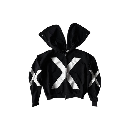 "X-GEN" Cyber Split Hoodie