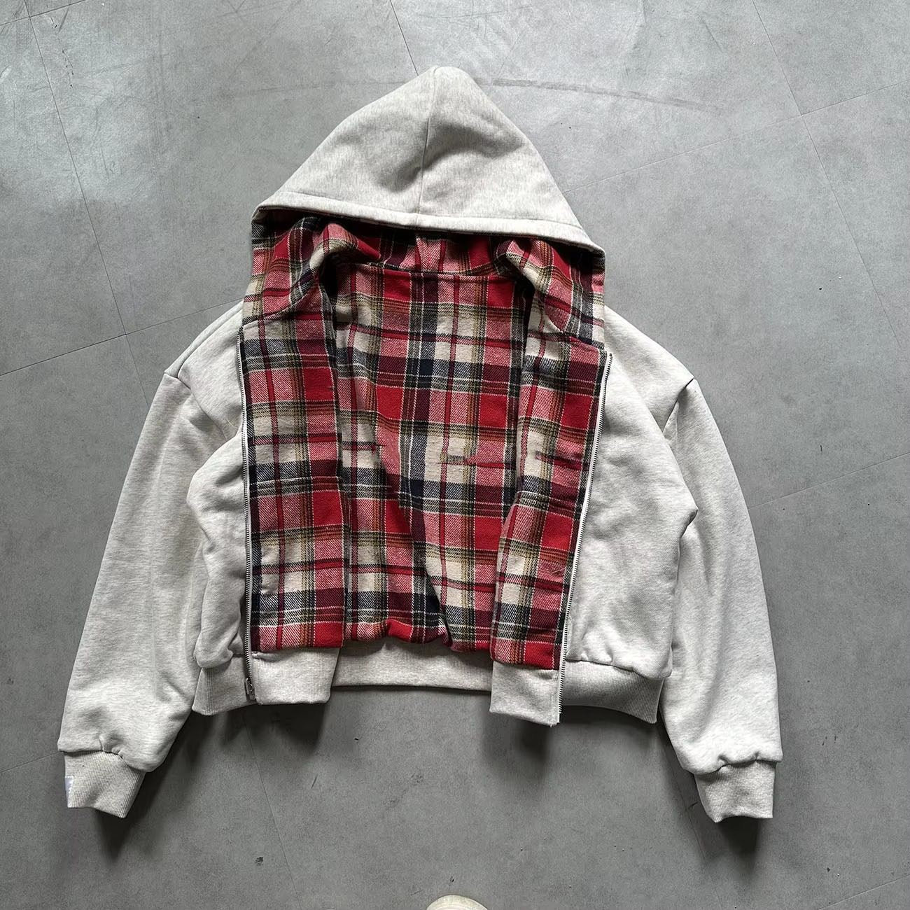 "Internal Glitch" Flannel Zip-Up