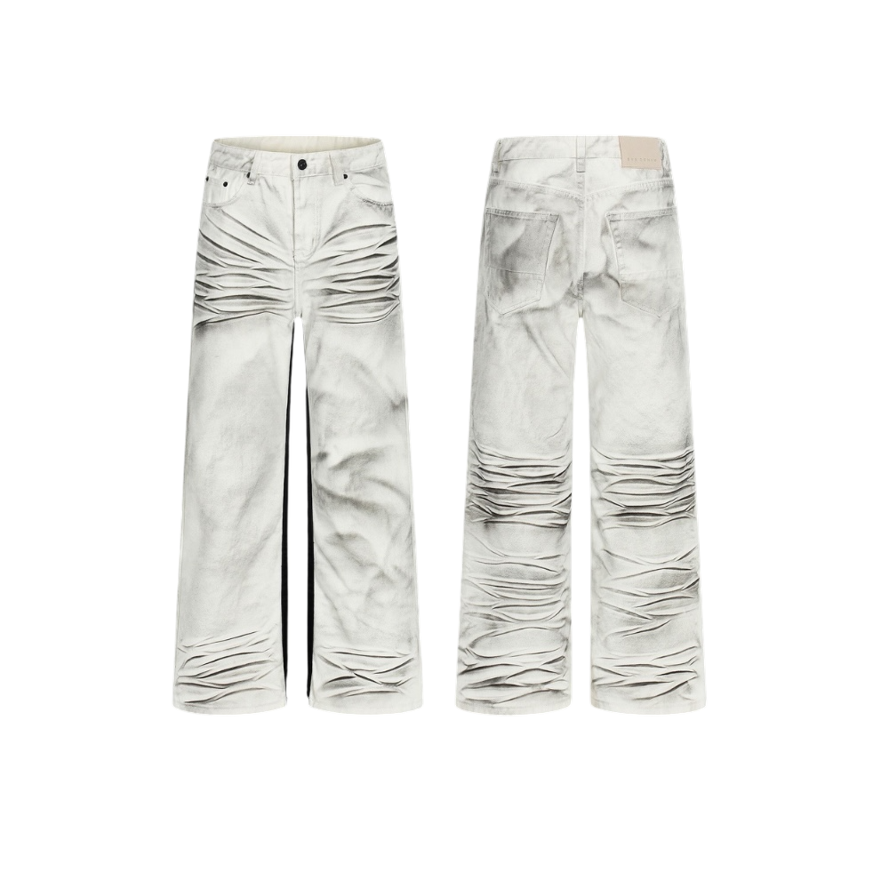 "GREY MUD" DENIM PANTS