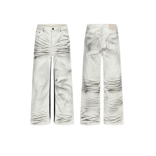 "GREY MUD" DENIM PANTS